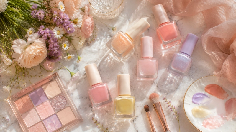 watercolor nails and soft glam: why dreamy beauty is trending Watercolor nails